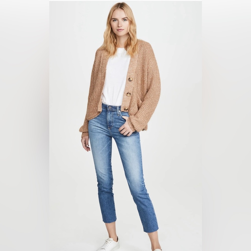 AG Isabelle High Rise Straight Crop Jeans